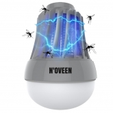 Bec LED Noveen Insect killer lamp, cu lampa UV, 6 W, 800 V, portabil (3 x AAA), IPX4, IKN823 White