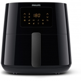 Friteuza fara ulei Philips HD9280/90 Airfryer Essential Collection, capacitate 6.2 L, Rapid Air, Digital, Wifi, 7 presetari, Corp negru/ Maner negru