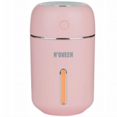 Mini umidificator de aer Noveen cu ultrasunete, 280 ml, putere 2 W, MUH242 Pink