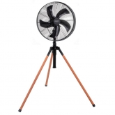 Ventilator Camry CR 7329, 100W, 40 cm, 3 viteze, Telescopic, Negru/Maro