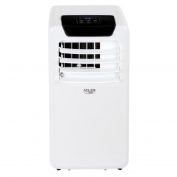 Racitor de aer portabil AD7916 ADLER, Temporizator, Control al temperaturii, Afisaj LED, Telecomanda, Alb