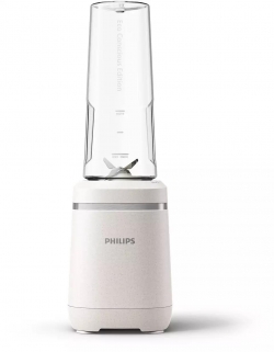 Blender cu pahar to go Philips seria 5000 HR2500/00, Recipient Tritan Renew 0.6l, 350 W, Alb