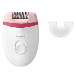 Epilator Philips Satinelle BRE235/00, 2 viteze, cap de epilare lavabil, 1 accesoriu, Alb