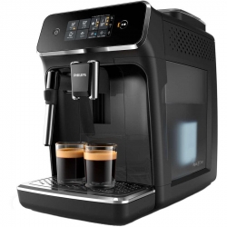 Espressor cafea automat Philips EP2221/40 Series 2000 cu spumant lapte manual, 1.8 l, 15 bari, negru