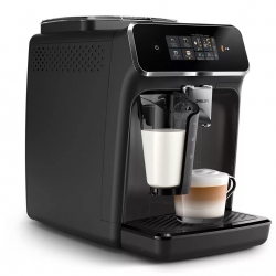 Espressor cafea automat Philips Series 2000 EP2334/10, Sistem spumare LatteGo, Filtru AquaClean, 1.8l, 15 bari, Negru
