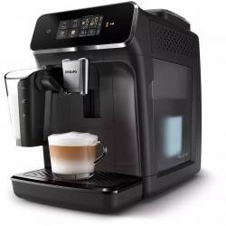 Espressor cafea automat Philips Series 2000 EP2334/10, Sistem spumare LatteGo, Filtru AquaClean, 1.8l, 15 bari, Negru