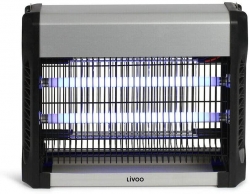 Lampa UV antiinsecte Livoo DOM417, 16W, Taba detasabilba, Argintiu- Negru