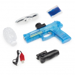 Pistol mic de jucarie albastru RS99-14, 14+, bile gel