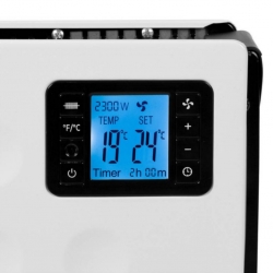 Radiator electric Noveen, LCD Smart, 2000 W, 3 trepte de putere, termostat reglabil si telecomanda, CH8000 White