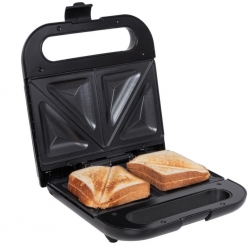 Sandwich maker Noveen, 800W, placi teflon, carcasa INOX, SM450 INOX