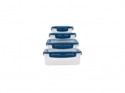 Set caserole MEDIASHOP Livington Flex & Fresh, 4 piese 6619, plastic, albastru