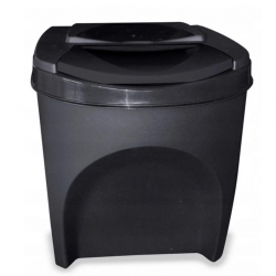 Set Recipiente plastic Noveen pentru reciclare selectiva, 3 x 25L, GSB253 Black