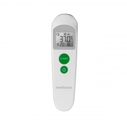 Termometru cu infrarosu Medisana TM 760 76121, Display LCD, Alarma vizuala si acustica, Alb-Gri