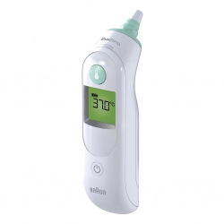 Termometru pentru bebelusi, Braun, IRT 6515Thermoscan 6, LCD, Alb, 40 x 40 x 140 mm
