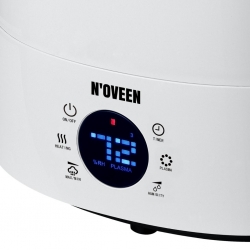 Umidificator de aer Noveen cu ultrasunete, ionizare, aer rece/cald, LCD, 5 L, putere 110 W, UH1800 X-LINE White