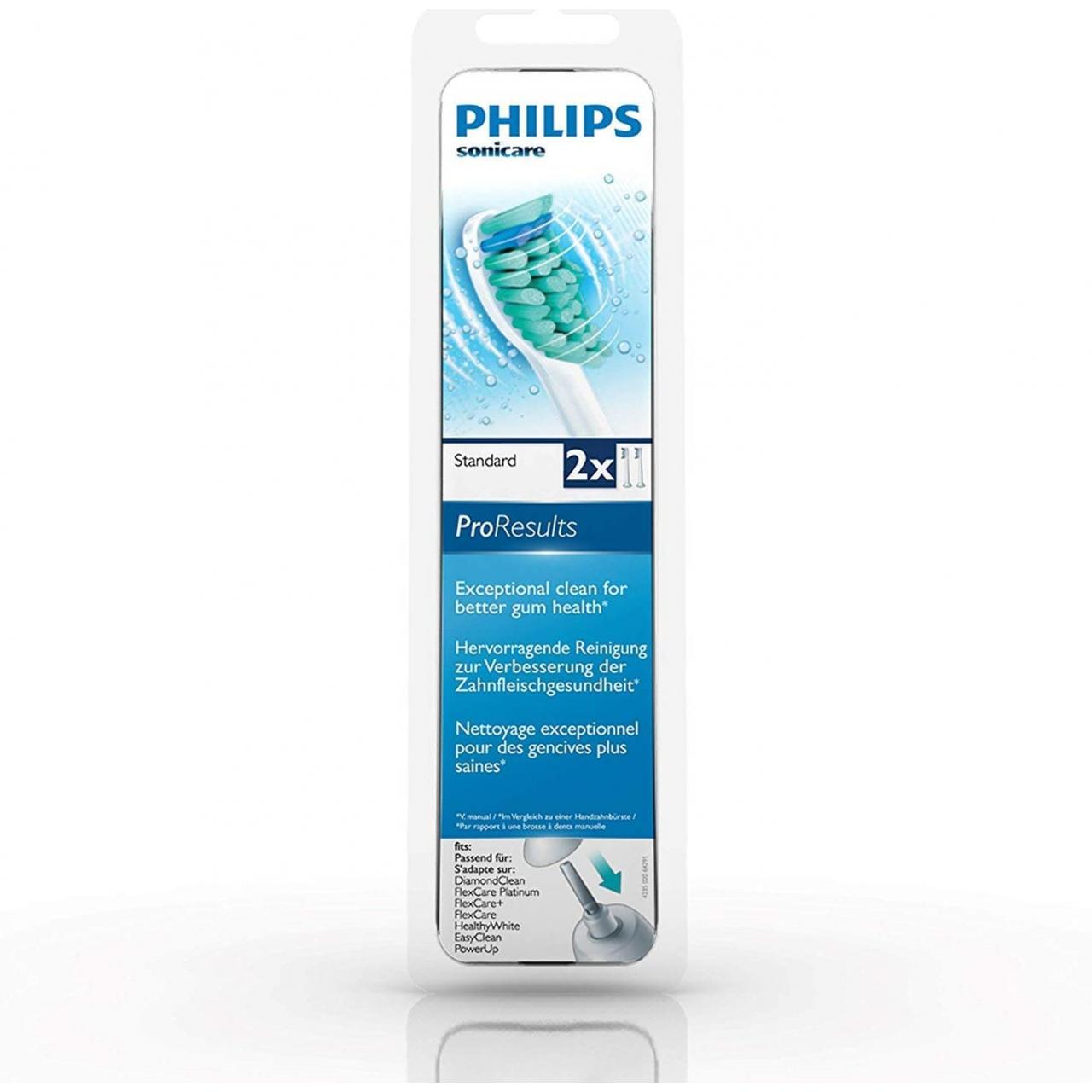 Rezerve standard de periuta de dinti electrica Philips Sonicare ProResults HX6012/07, 2 buc
