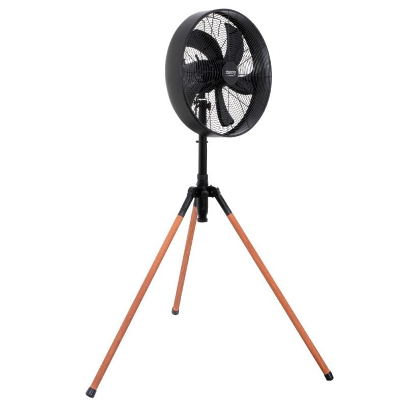 Ventilator Camry CR 7329, 100W, 40 cm, 3 viteze, Telescopic, Negru/Maro